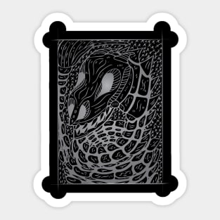 Skeleton Snake Sticker